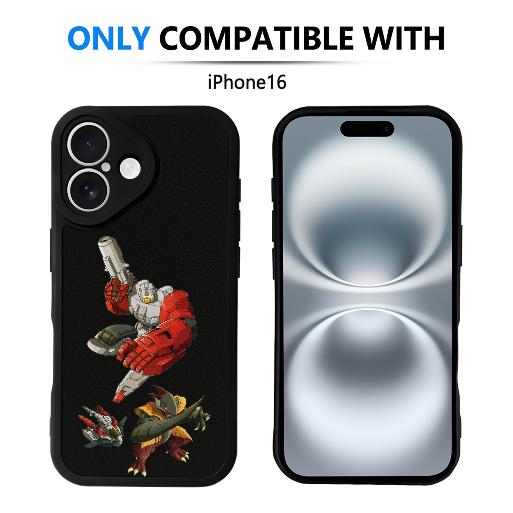 （画像用）  【iPhone 16シリーズ対応】シリコンスマホケース（レザー調） 材質：シリコン